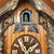 Rombach & Haas TRADITION 3460-N Reloj de Pared Madera (oscura) • Movimiento Mecánico de 8 Días • Reloj Búho Tallado a Mano