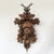 Rombach & Haas Tradition 3550-N Reloj de Pared Madera (oscura) • Movimiento Mecánico 8 Días • Reloj Cucú de la Selva Negra Tallado a Mano