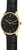 Reloj Sternglas para hombre con correa de cuero negra, caja redonda y esfera negra