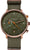 Reloj Sternglas para hombre con esfera verde, correa de cuero y subesferas de cronógrafo