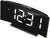 Despertador digital JVD de plástico con pantalla LED grande