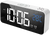 Despertador digital JVD de plástico con pantalla de hora y temperatura, dos alarmas