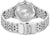 Pulsera de acero inoxidable para hombre, fondo de caja visible, inscripción grabada