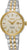 Reloj Seiko Presage para mujer: esfera color crema, detalles dorados, brazalete metálico bicolor