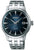 Reloj para hombre con esfera azul Sunray y pulsera plateada de acero inoxidable