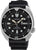 Reloj Seiko Prospex para hombre con esfera negra, bisel de buceo y correa de caucho negra
