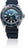 Reloj de buceo para hombre con esfera azul, indicador de fecha y correa de caucho azul oscuro