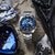 Reloj de hombre con esfera azul y pulsera de acero inoxidable plateado
