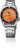 Reloj automático Seiko 5 Sports, acero inoxidable con bisel negro y esfera naranja