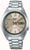 Reloj Seiko 5 Sports para hombre con correa de acero inoxidable, esfera beige y visualización de fecha LUN 6