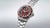 Reloj Seiko para hombre con esfera roja, bisel negro y correa de acero inoxidable