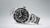 Reloj SEIKO para hombre con correa de acero inoxidable, bisel negro y esfera negra