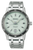 Seiko Presage reloj de hombre con correa de acero inoxidable, bisel negro y esfera clara