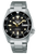 Reloj automático Seiko 5 Sports: esfera negra, manecillas doradas, fecha