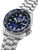 Seiko 5 Sports - Reloj para hombre, esfera azul con índices, correa de acero, corona a la derecha, fecha