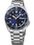 Reloj Seiko 5 Sports para hombre con esfera azul, correa y bisel de acero, fecha a las 6