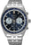 Reloj Seiko para hombre con esfera azul de cronógrafo, correa y caja de metal