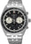 Reloj Seiko para hombre con cronógrafo, esfera negra, bisel taquímetro y correa de acero