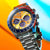 Reloj Seiko Prospex para hombre con esfera naranja, bisel taquímetro, correa de acero inoxidable
