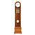 Reloj de pie de madera con esfera redonda, varillas de sonido doradas y bola de ajuste redonda