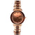 Holzkern Sunglister Damenarmbanduhr Roségold • Perlmutt-Zifferblatt • Mineralglas