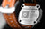 Vostok Europe reloj de hombre con reverso de metal con inscripción OXYGEN y correa de cuero marrón