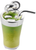 Colgante Charm de plata con forma de vaso verde y tapa abierta