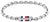 Pulsera de hombre de acero inoxidable con eslabones y placa rectangular Tommy Hilfiger