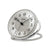 Reloj de mesa radiocontrolado AMS F5178, plateado • Mecanismo radiocontrolado • Cristal mineral