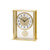 Reloj de mesa AMS Biel F5191 color latón • Radiocontrolado • Números arábigos