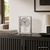Reloj de mesa con péndulo de cuarzo AMS F5190Q, plateado • Mecanismo de péndulo de cuarzo • Carcasa de metal con cristal mineral