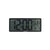 Karlsson Retro-LCD-Wanduhr, schwarze rechteckige LCD-Anzeige mit Uhrzeit und Datum