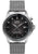 Reloj de hombre UMF Ruhla con esfera oscura, correa de malla metálica y visualización de fecha