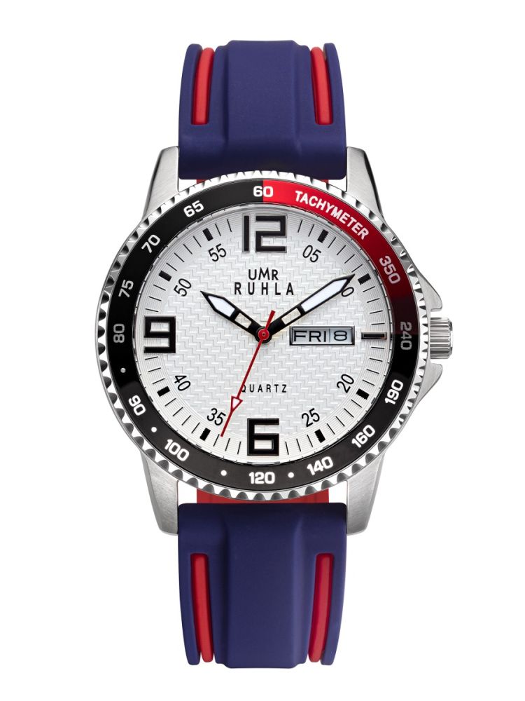 UMR Ruhla sport SP39004 Armbanduhr Weiß • Miyota Quarzwerk • Mineralglas