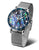 Reloj Vostok Europe para mujer con esfera nacarada de abulón y correa de malla metálica.