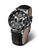 Vostok Europe Undine Reloj de Mujer, vista frontal con esfera negra y correa de cuero