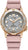 Citizen Promaster Reloj de Mujer: bisel color oro rosa, esfera gris claro, correa color rosa