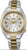 Reloj Seiko automático para mujer con pulsera bicolor y esfera blanca, con indicador de fecha