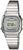 Casio reloj de mujer con correa de metal plateado y pantalla LCD rectangular
