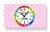 Reloj de pared con esfera de aprendizaje a color, esfera y manecillas negras