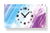 Reloj de pared con manecillas y puntos negros, números 12,3,6,9 sobre fondo claro