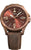 Herrenarmbanduhr Traser mit braunem Zifferblatt, braunem Lederband und automatischem Uhrwerk
