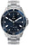 Withings Nova Smartwatch mit dunklem blauem Zifferblatt, Stahlarmband und ECG-Anzeige