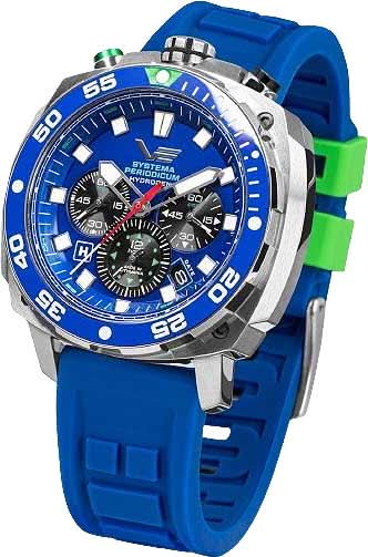 Pulsera de hombre, esfera azul, bisel, correa de silicona azul