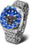 Reloj para hombre con esfera azul, correa y bisel de acero inoxidable