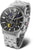 Reloj de pulsera Vostok Europe para hombre, correa de metal, esfera oscura con subesferas de cronógrafo
