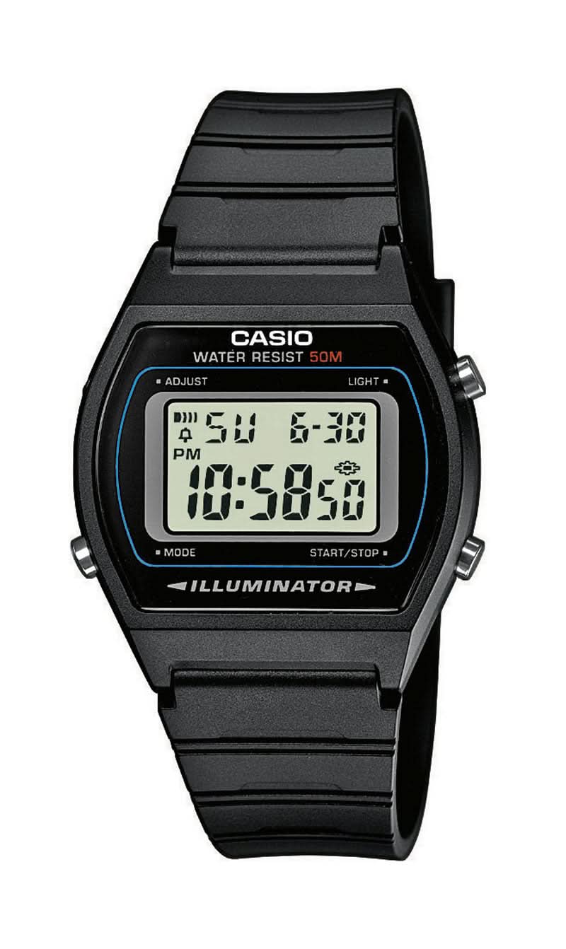 Casio W-800H-1AVEF reloj digital para hombre con correa negra y pantalla iluminada