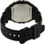 Fondo de reloj Casio para hombre con tapa plateada y correa negra