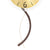 AMS W9719 Reloj de pared • Caja de madera con elemento decorativo de metal • Cristal mineral