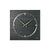 Runde Wanduhr aus Naturschiefer mit goldenen Zeigern und Indexen, AMS.